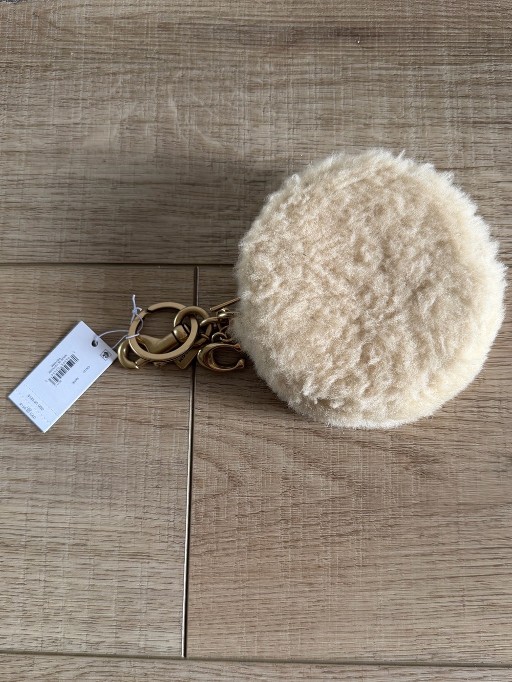 Authentic Coach Shearling Coin Purse